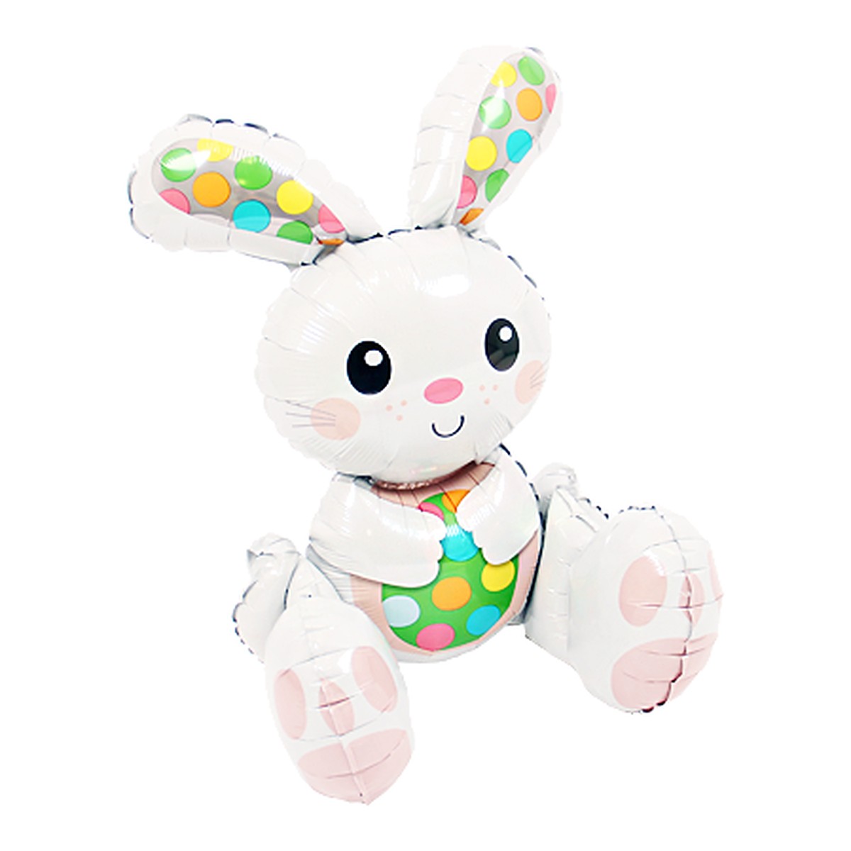 Sitzender Osterhase Folienballon – Grösse: Midi · ungefüllt / für Luftfüllung