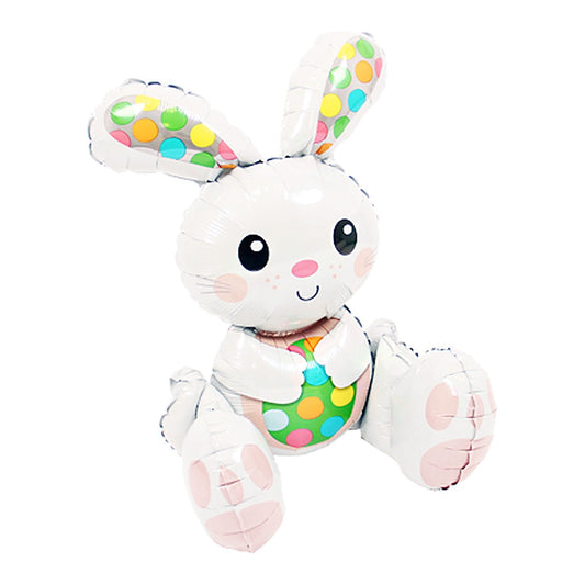 Sitzender Osterhase Folienballon – Grösse: Midi · ungefüllt / für Luftfüllung