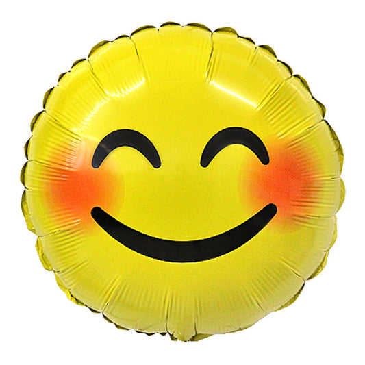 Emoji Lächeln Folienballon – Grösse: Midi · ungefüllt