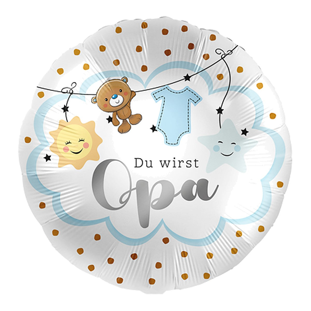 Du wirst Opa Folienballon – Grösse: Midi · ungefüllt