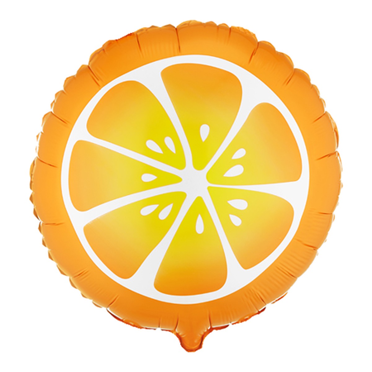 Orange Folienballon – Grösse: Midi · ungefüllt