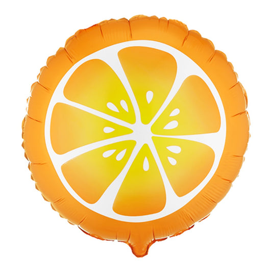 Orange Folienballon – Grösse: Midi · ungefüllt