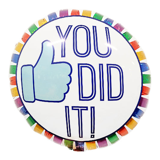 You did it! Folienballon – Grösse: Midi · ungefüllt