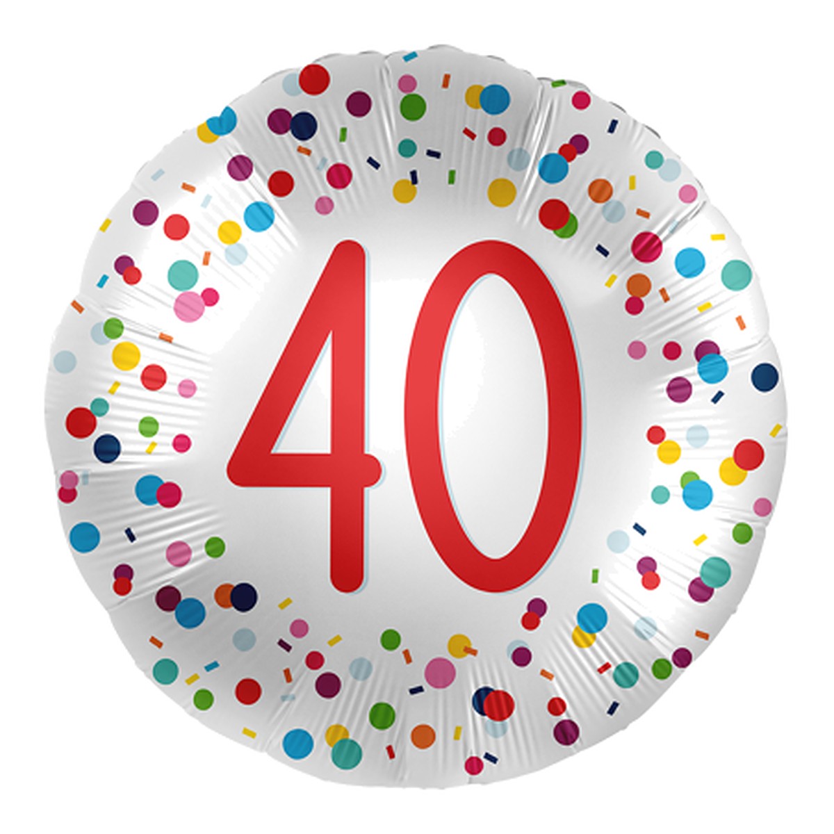 Geburtstagsballon Konfetti – Alter wählbar – Alter 40