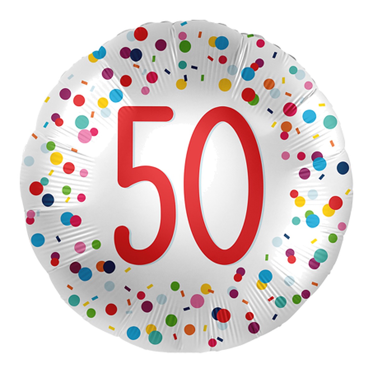 Geburtstagsballon Konfetti – Alter wählbar – Alter 50