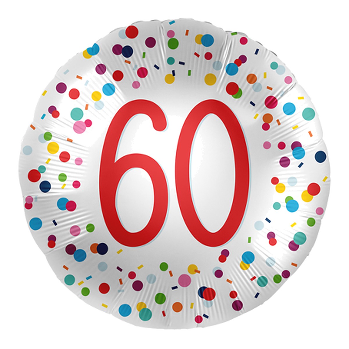 Geburtstagsballon Konfetti – Alter wählbar – Alter 60
