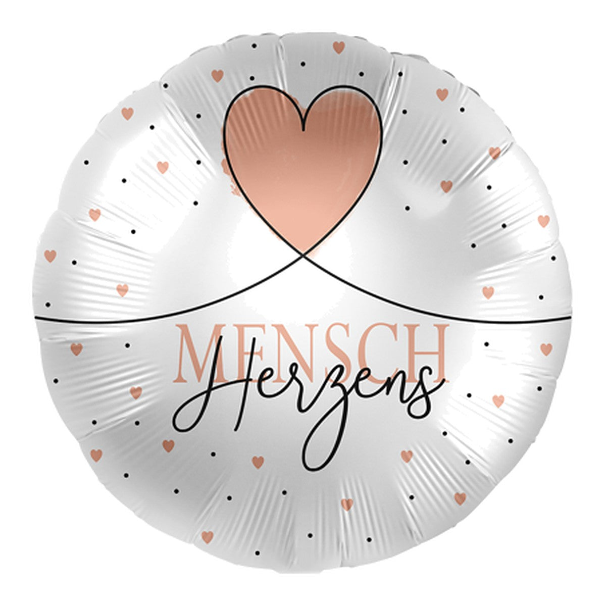 Herzensmensch Folienballon – Grösse: Midi · ungefüllt