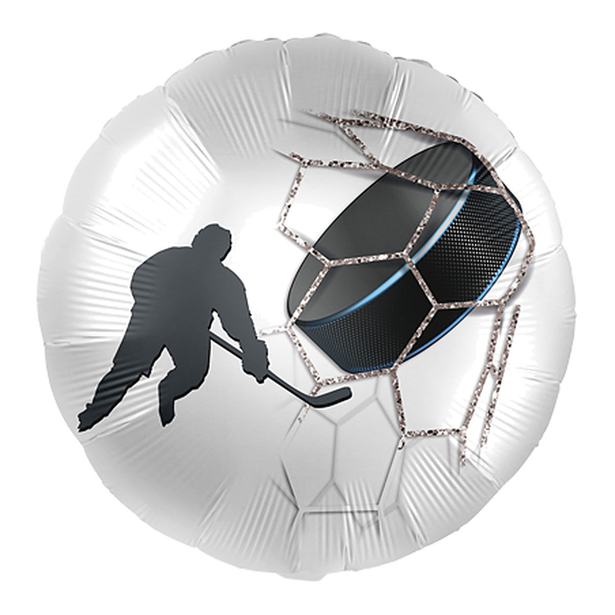 Eishockey Folienballon – Grösse: Midi · ungefüllt