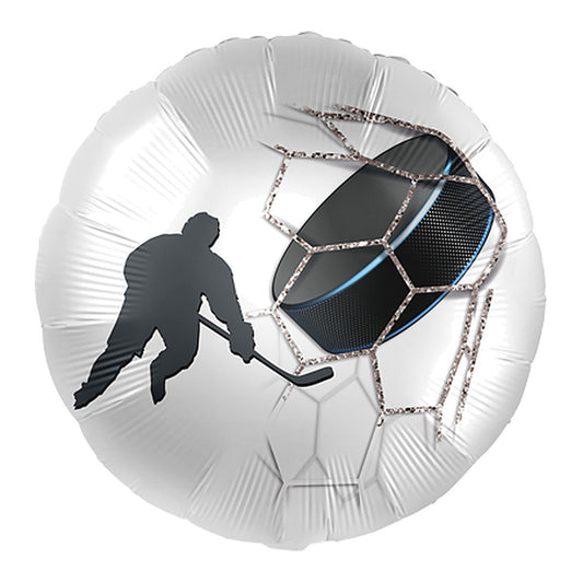 Eishockey Folienballon – Grösse: Midi · ungefüllt