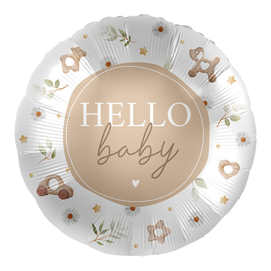 Hello Baby Folienballon – Grösse: Maxi · ungefüllt