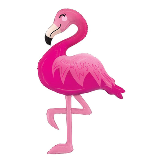 Flamingo Folienballon – Grösse: Maxi · ungefüllt
