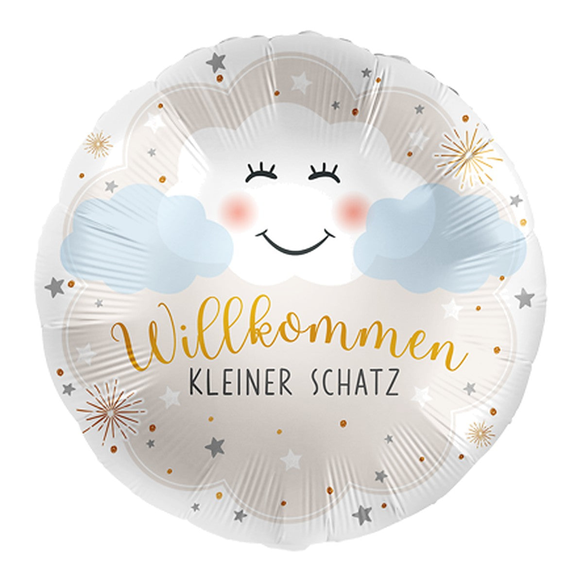 Willkommen kleiner Schatz Folienballon – Grösse: Midi · ungefüllt