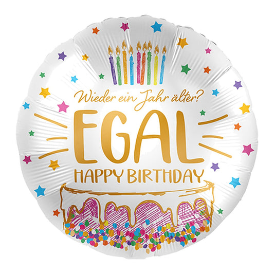 Egal Happy Birthday Folienballon – Grösse: Midi · ungefüllt