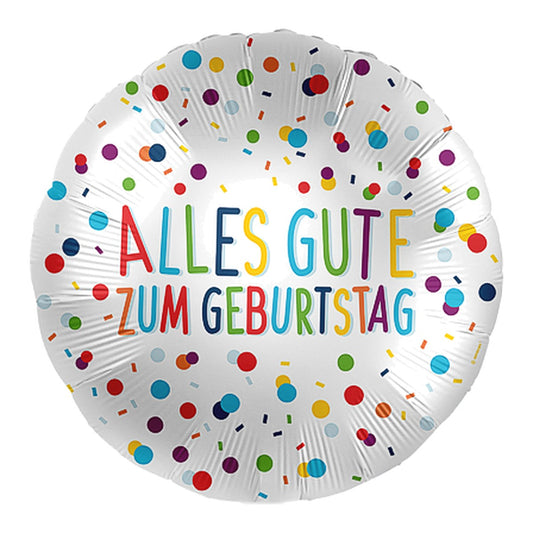 Alles Gute zum Geburtstag Folienballon – Grösse: Midi · ungefüllt
