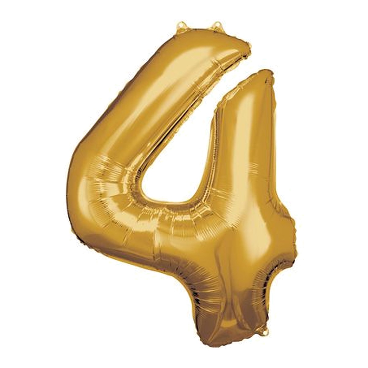 Zahlenballon Gold 0–9 (86 cm) – Zahl 4
