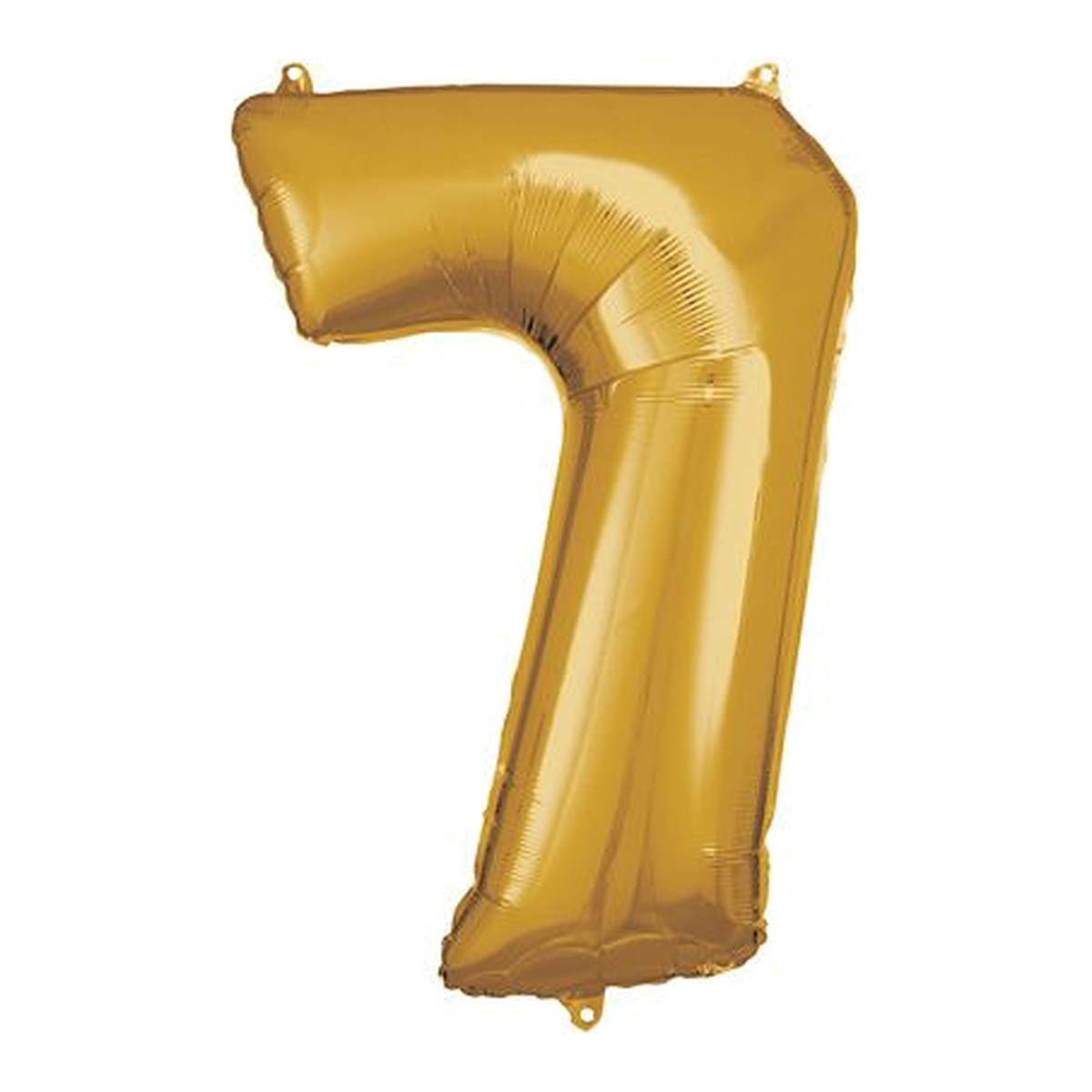 Zahlenballon Gold 0–9 (86 cm) – Zahl 7