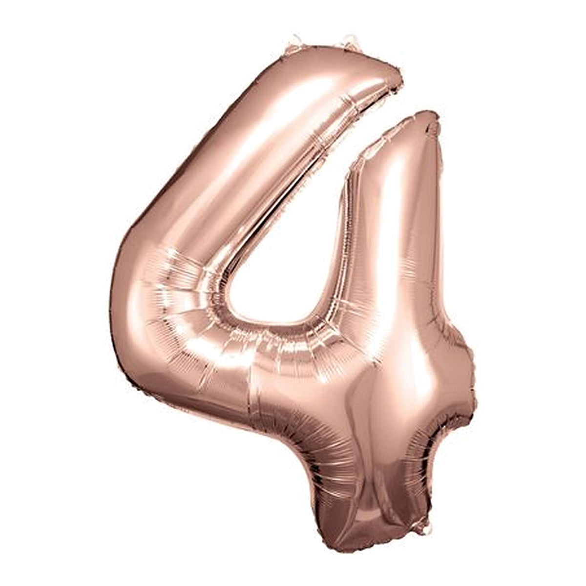 Zahlenballon Rosegold 0–9 (86 cm) – Zahl 4