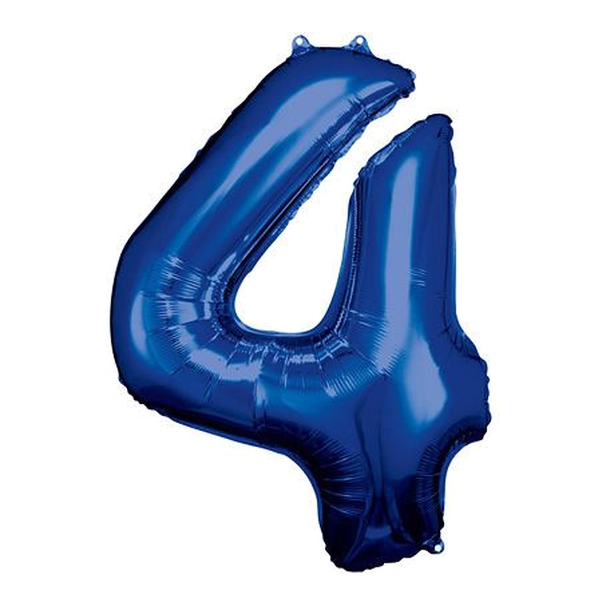 Zahlenballon Blau 0–9 (86 cm) – Zahl 4