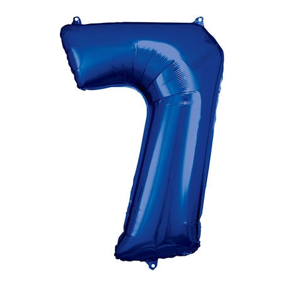 Zahlenballon Blau 0–9 (86 cm) – Zahl 7