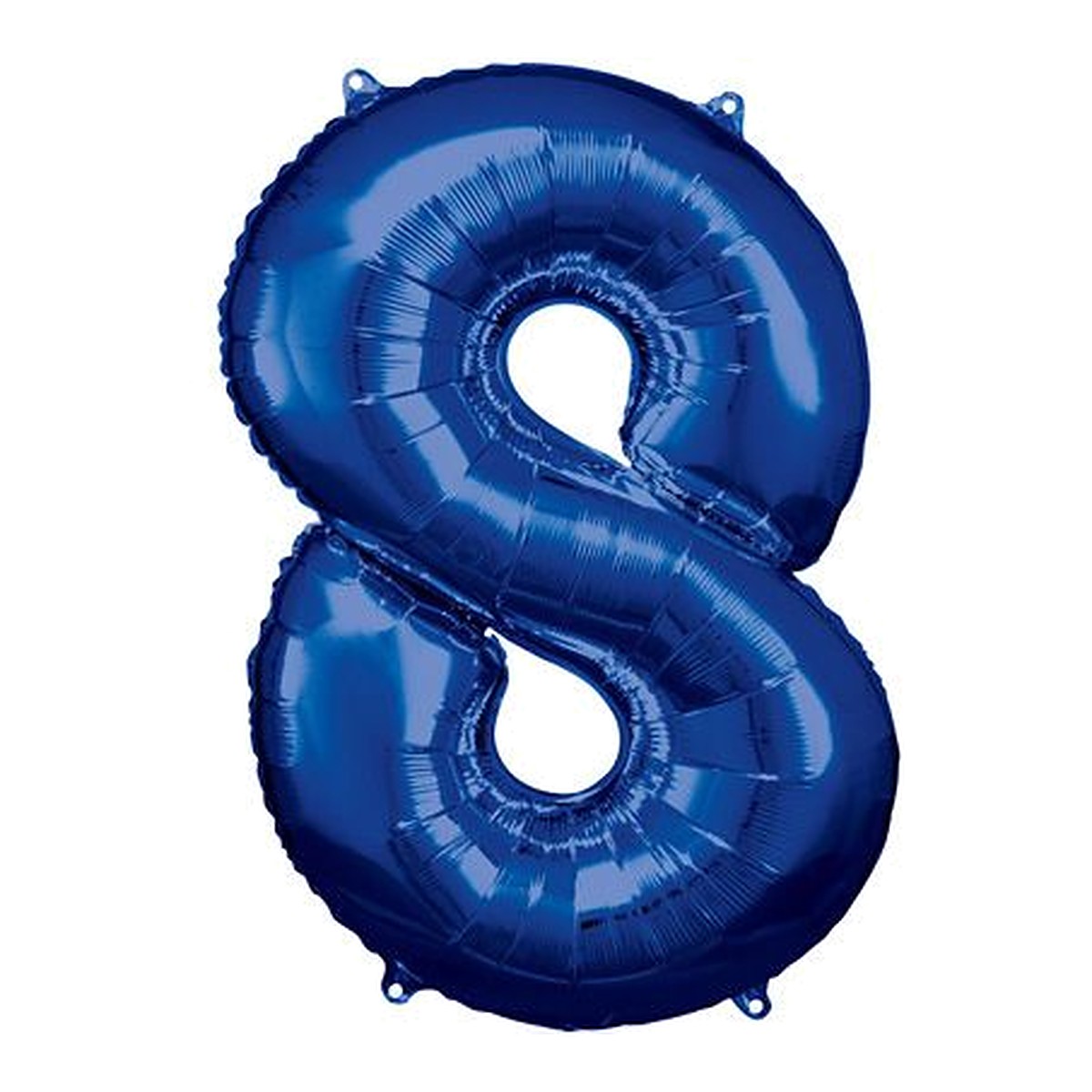 Zahlenballon Blau 0–9 (86 cm) – Zahl 8