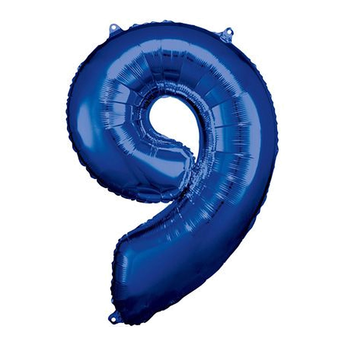 Zahlenballon Blau 0–9 (86 cm) – Zahl 9