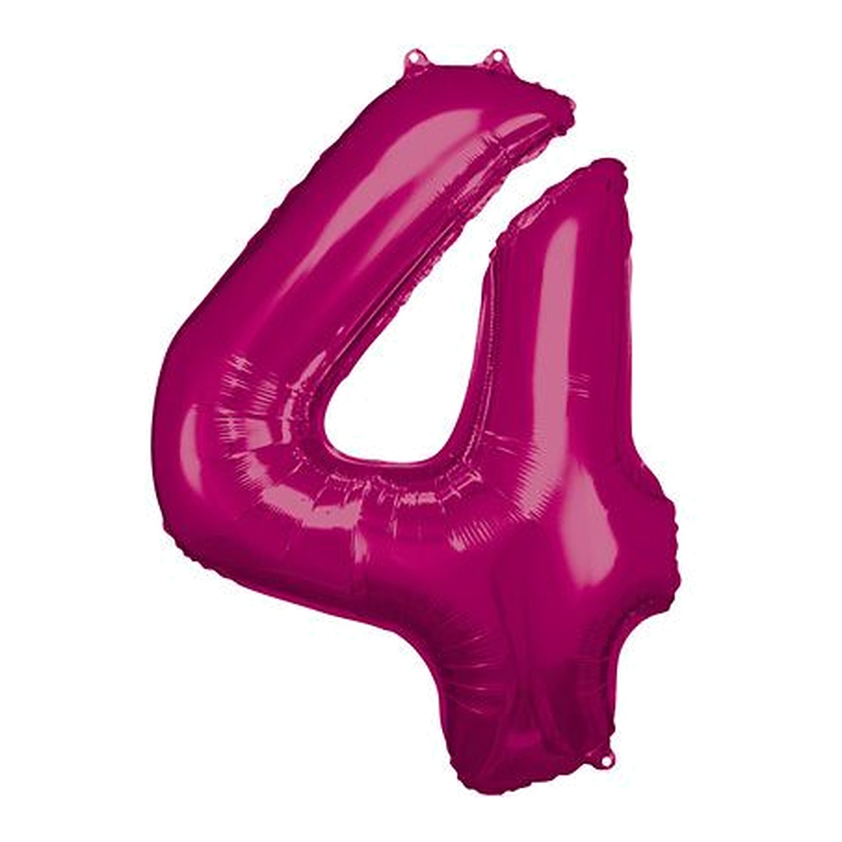 Zahlenballon Pink 0–9 (86 cm) – Zahl 4