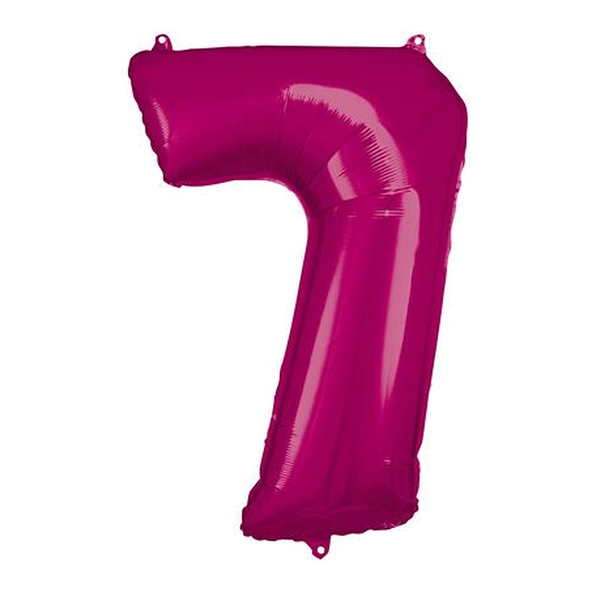 Zahlenballon Pink 0–9 (86 cm) – Zahl 7