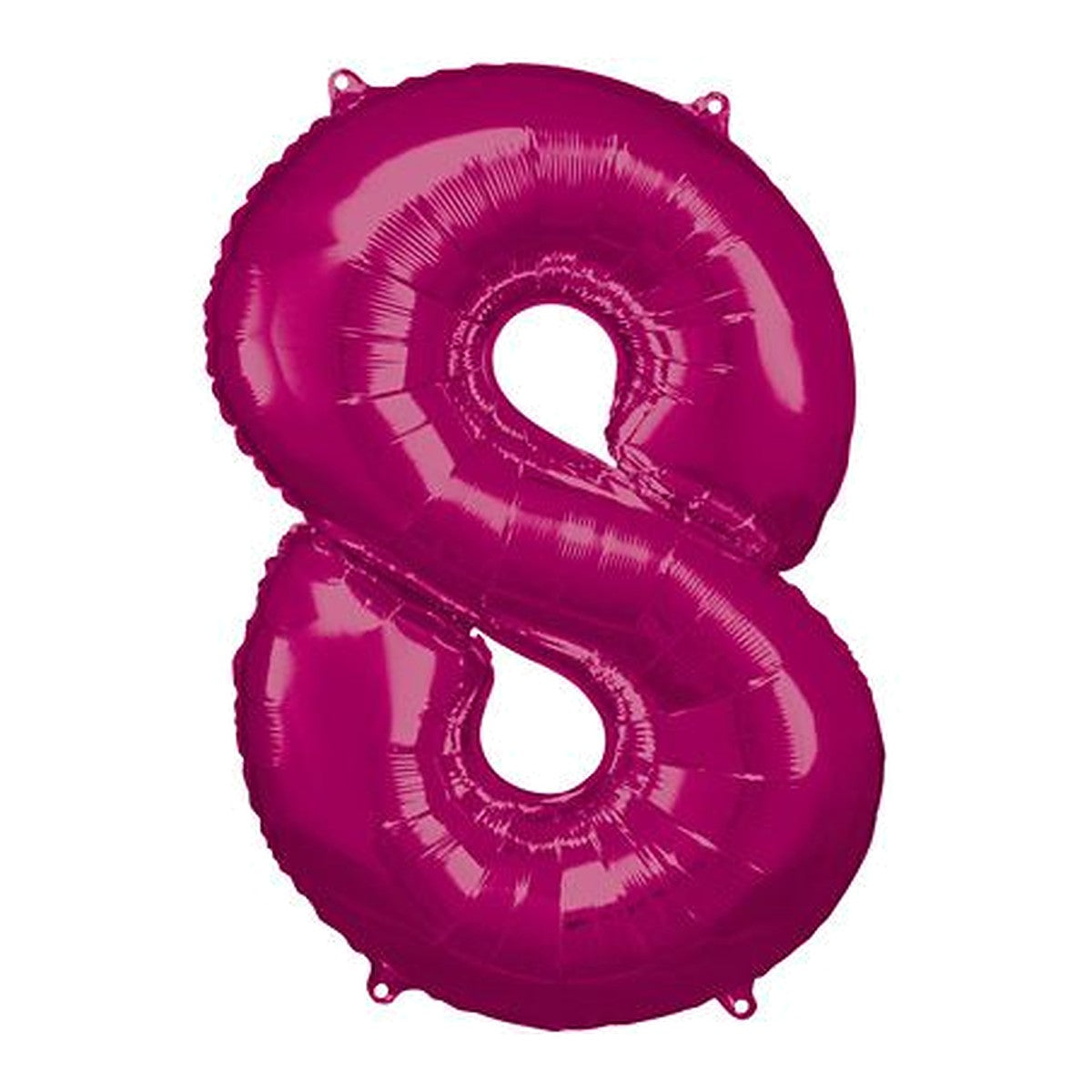 Zahlenballon Pink 0–9 (86 cm) – Zahl 8