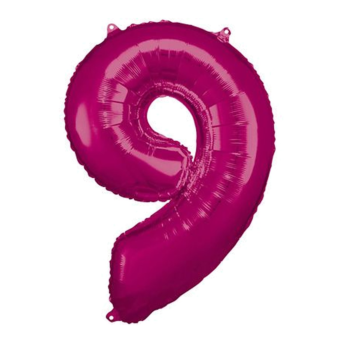Zahlenballon Pink 0–9 (86 cm) – Zahl 9