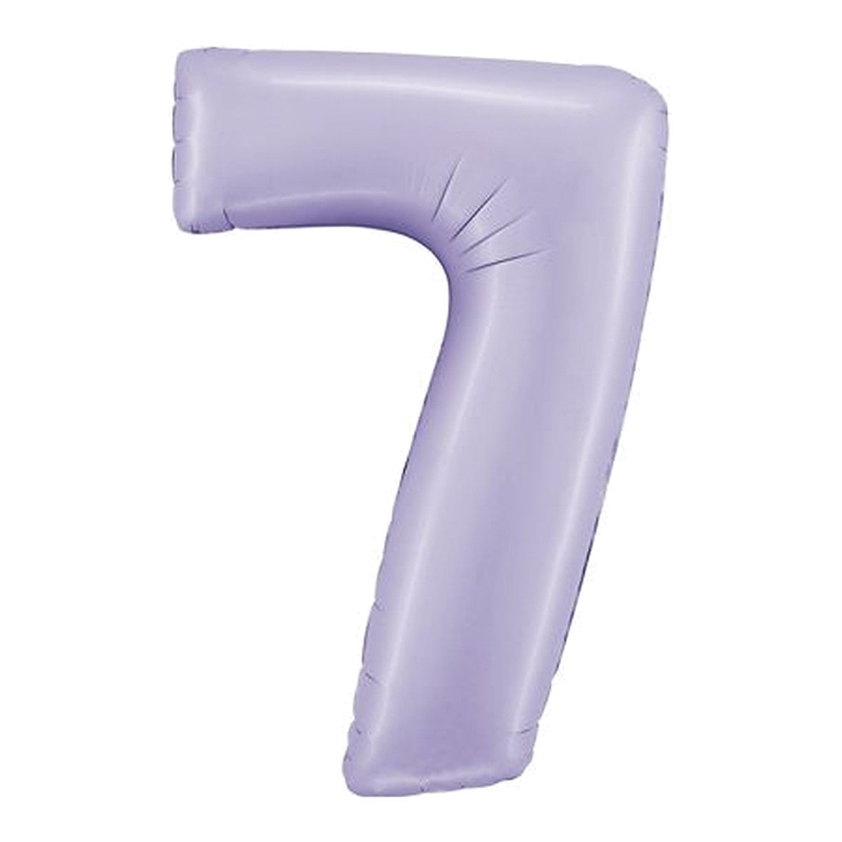 Zahlenballon Lavendel Satin 0–9 (86 cm) – Zahl 7