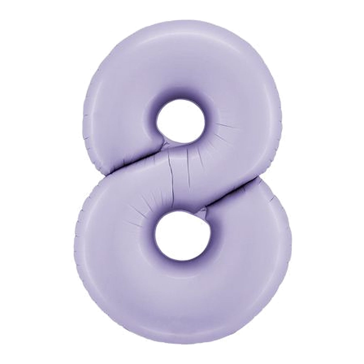Zahlenballon Lavendel Satin 0–9 (86 cm) – Zahl 8