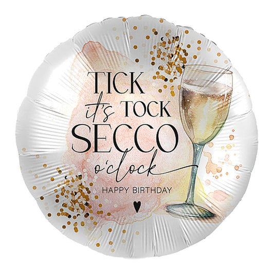 (Pro) Secco Birthday Folienballon – Grösse: Maxi · ungefüllt