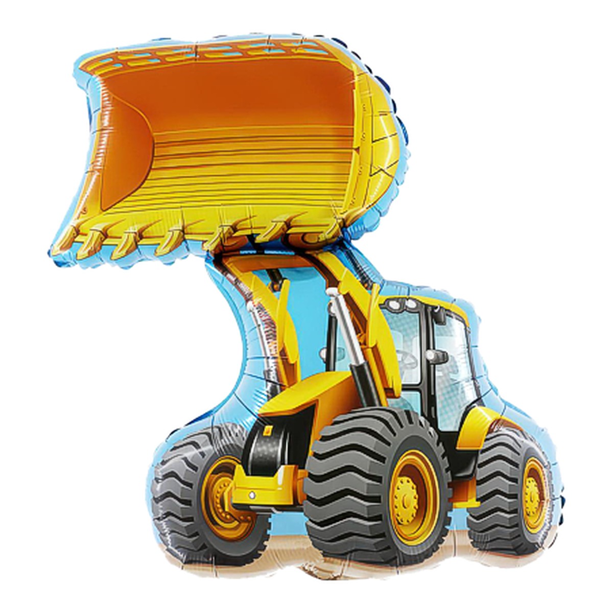 Bagger Folienballon – Grösse: Maxi · ungefüllt
