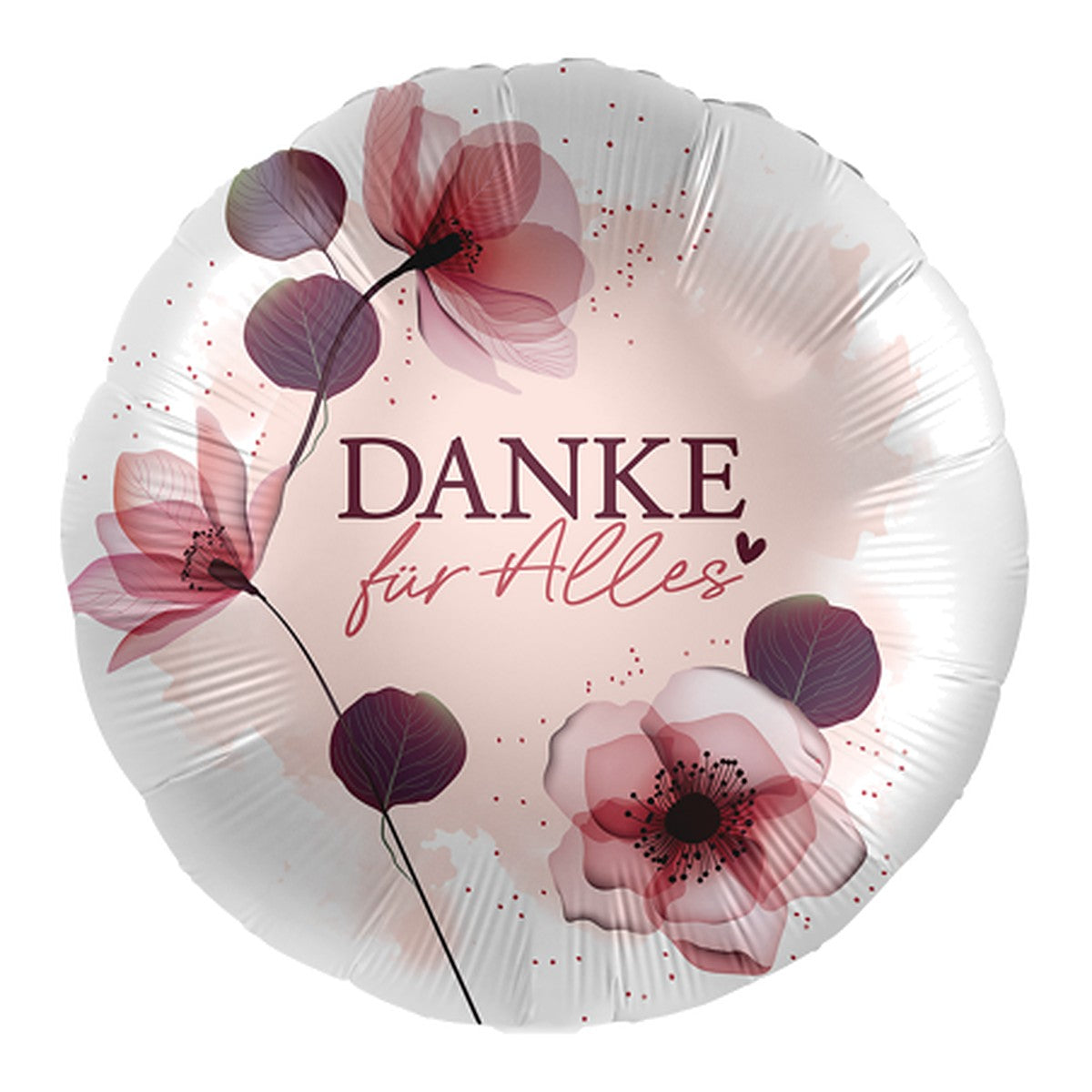 Danke Blush Folienballon – Grösse: Midi · ungefüllt
