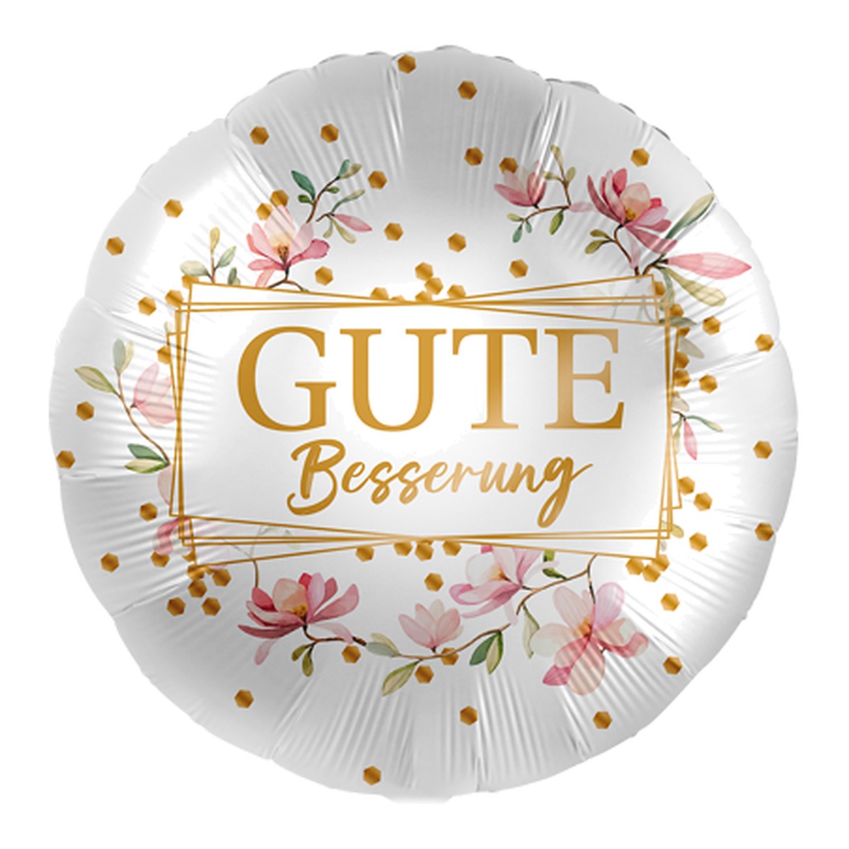 Gute Besserung frame Folienballon – Grösse: Midi · ungefüllt