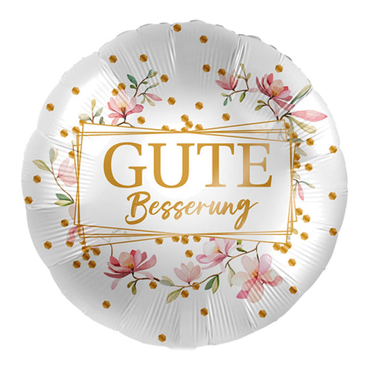 Gute Besserung frame Folienballon – Grösse: Midi · ungefüllt