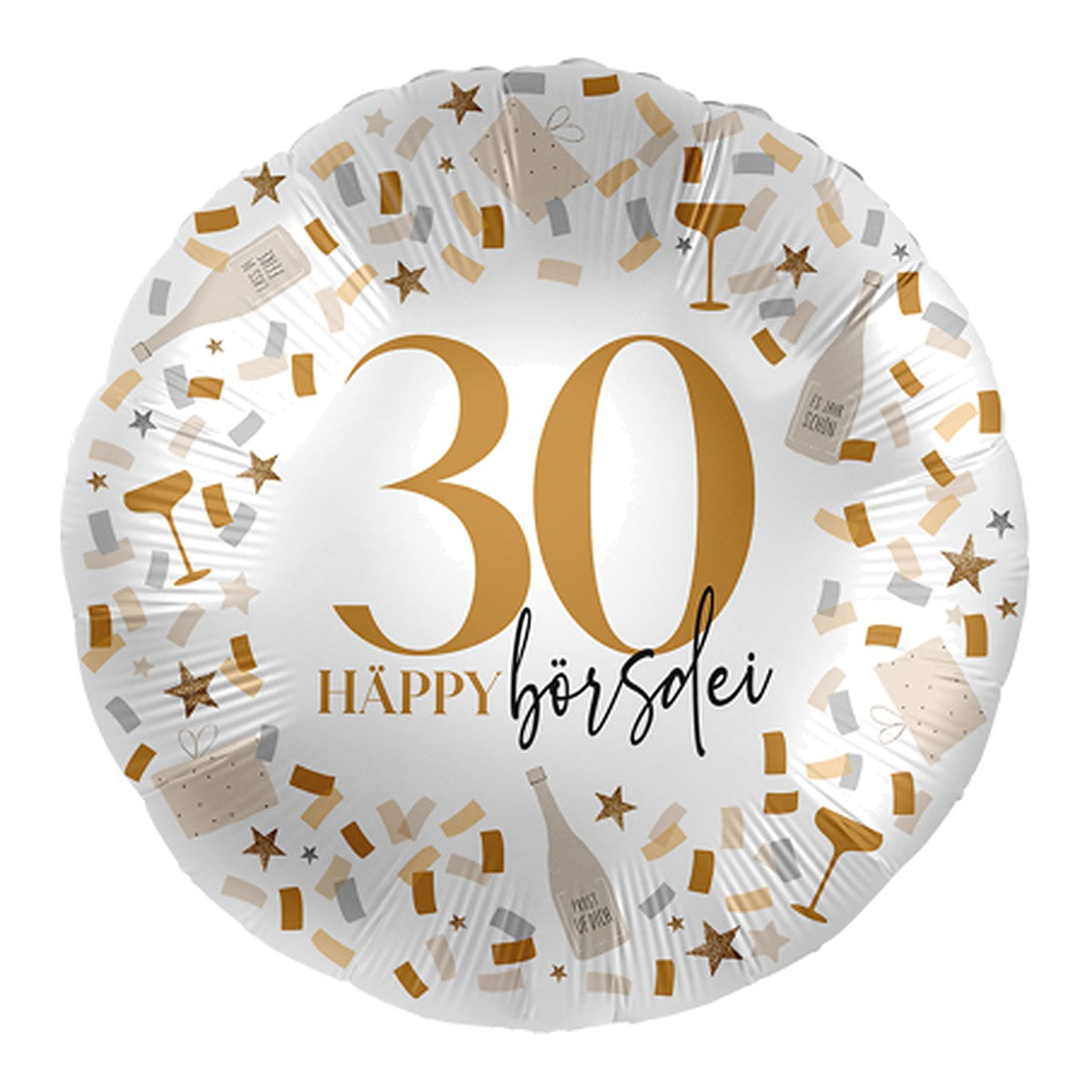 Häppy Börsdei Geburtstagsballon – Alter wählbar – Alter 30