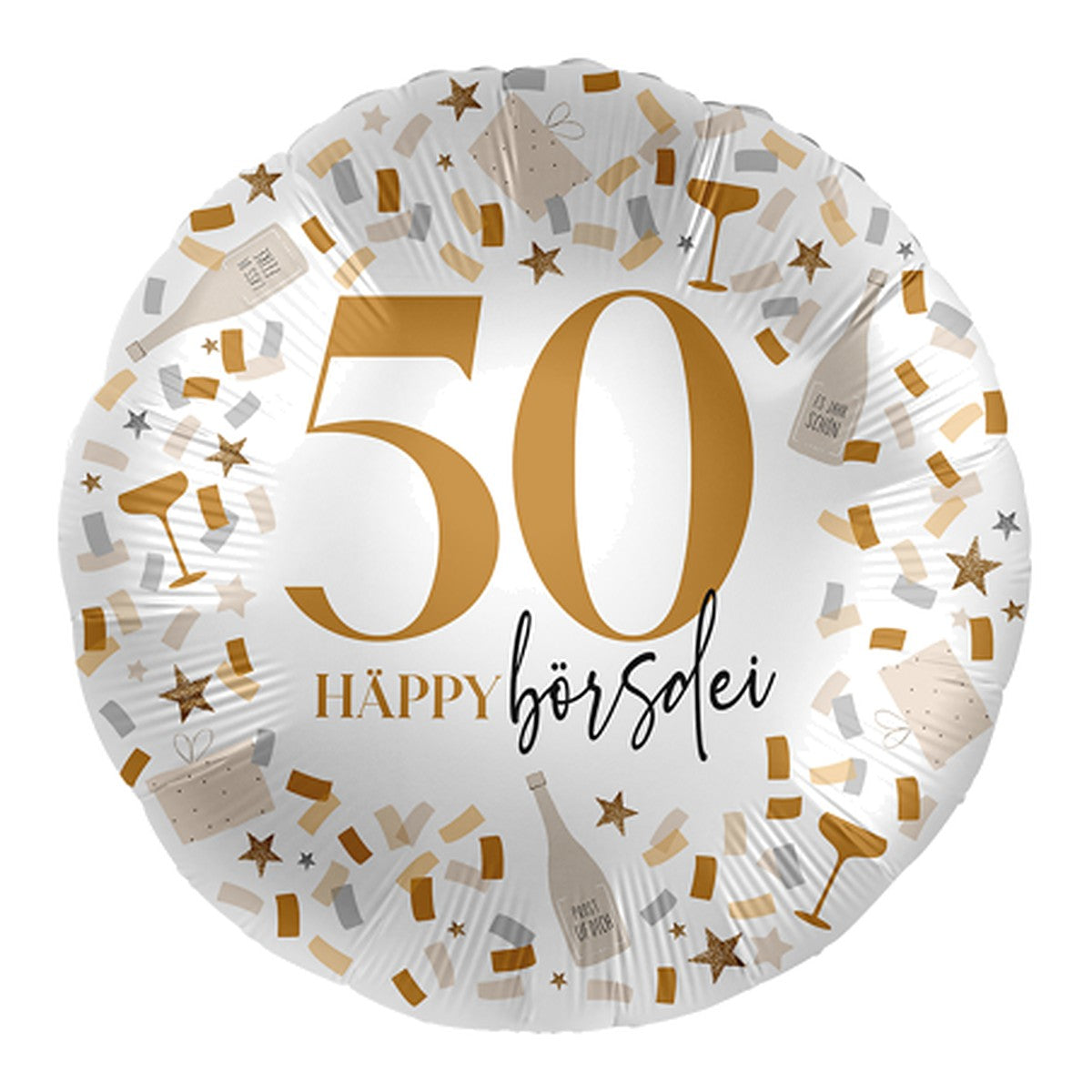Häppy Börsdei Geburtstagsballon – Alter wählbar – Alter 50
