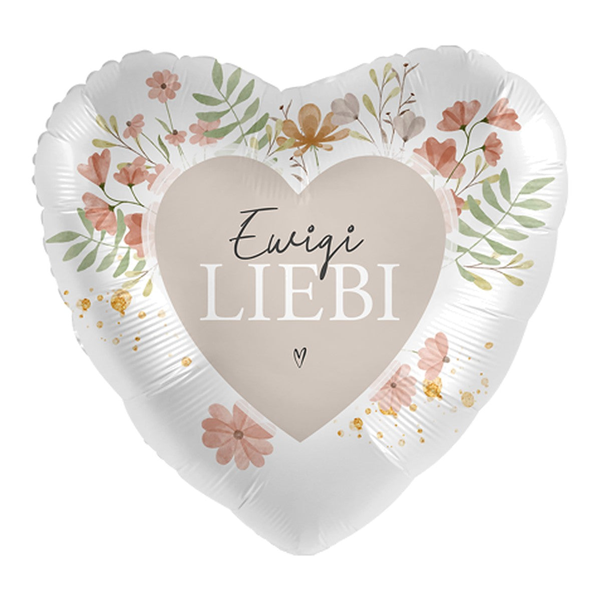 Ewigi Liebi Herz Folienballon – Grösse: Midi · ungefüllt