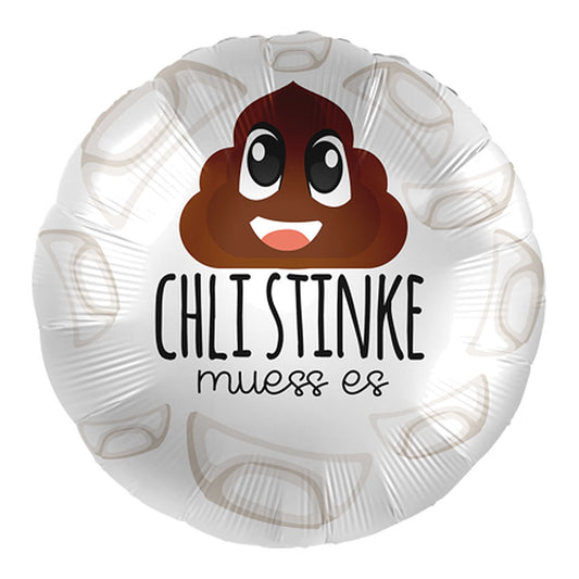 Chli stinke muess es Folienballon – Grösse: Midi · ungefüllt
