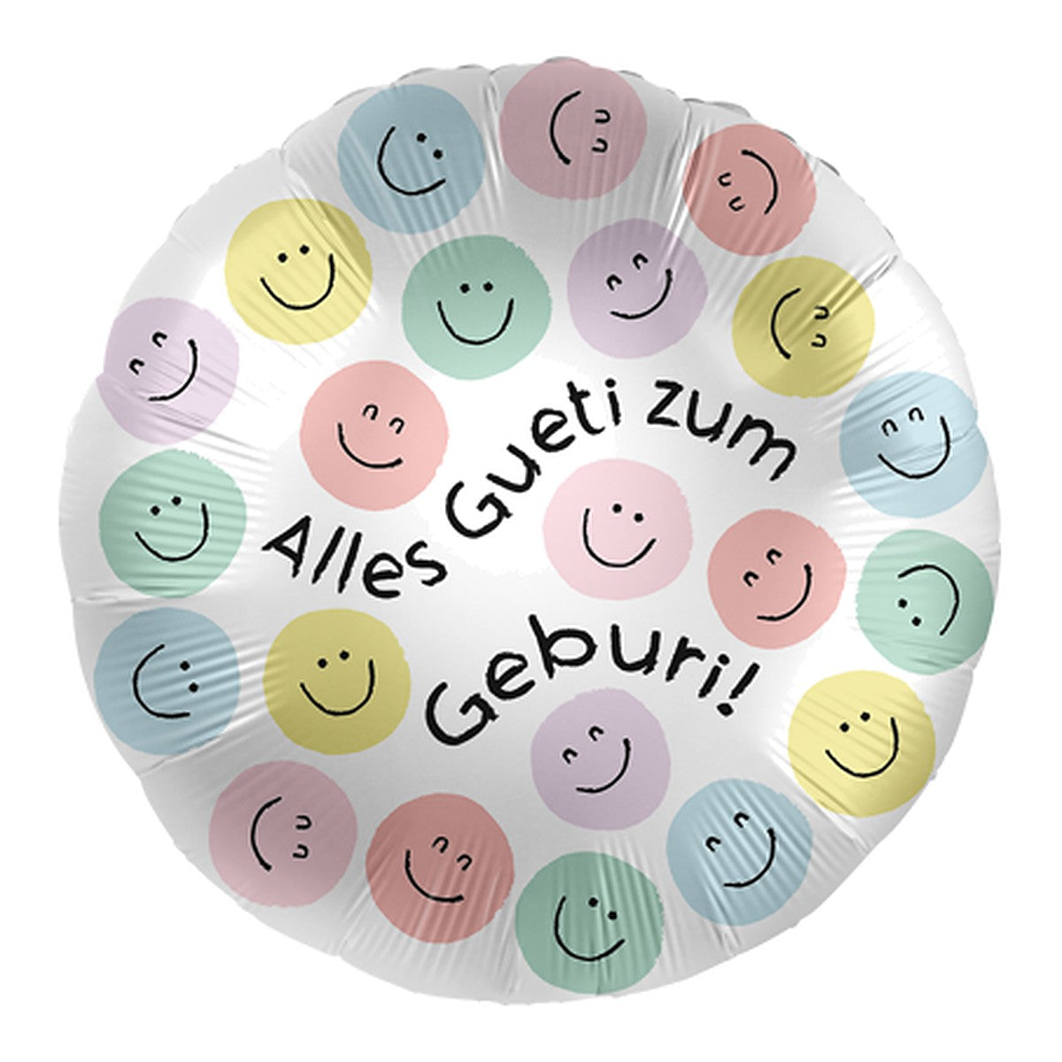 Alles Gueti zum Geburi Folienballon – Grösse: Maxi · ungefüllt
