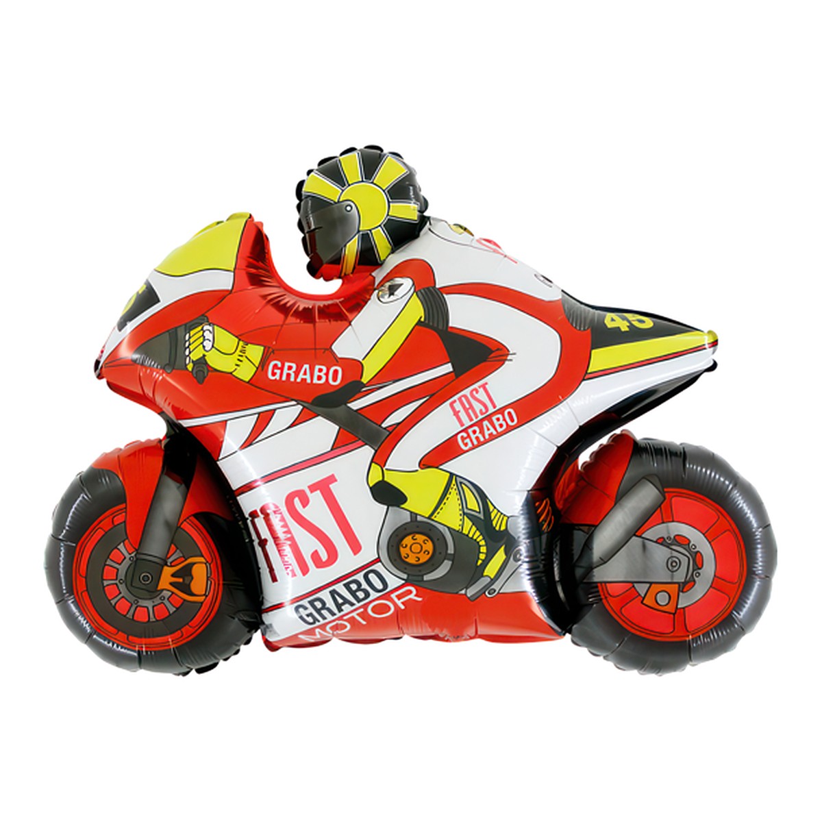 Motorrad Folienballon – Grösse: Maxi · ungefüllt