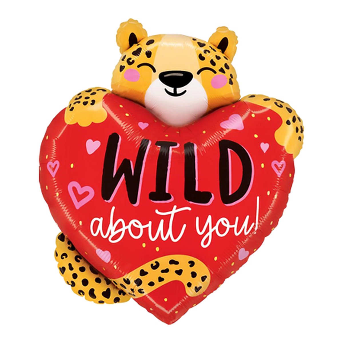 Wild about you Herz Folienballon – Grösse: Maxi · ungefüllt