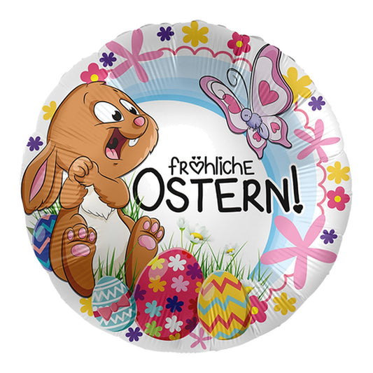 Fröhliche Ostern Midi Folienballon – Grösse: Midi · ungefüllt