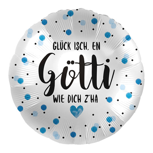Götti Folienballon – Grösse: Midi · ungefüllt