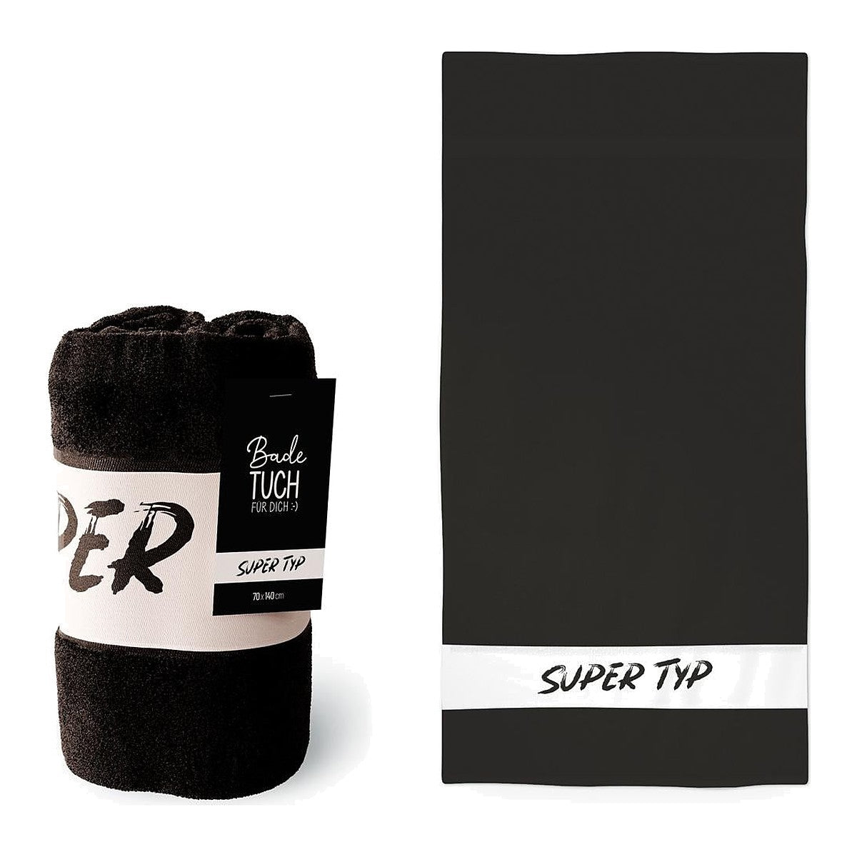 Badetuch 70x140 Supertyp – Badetuch von la vida
