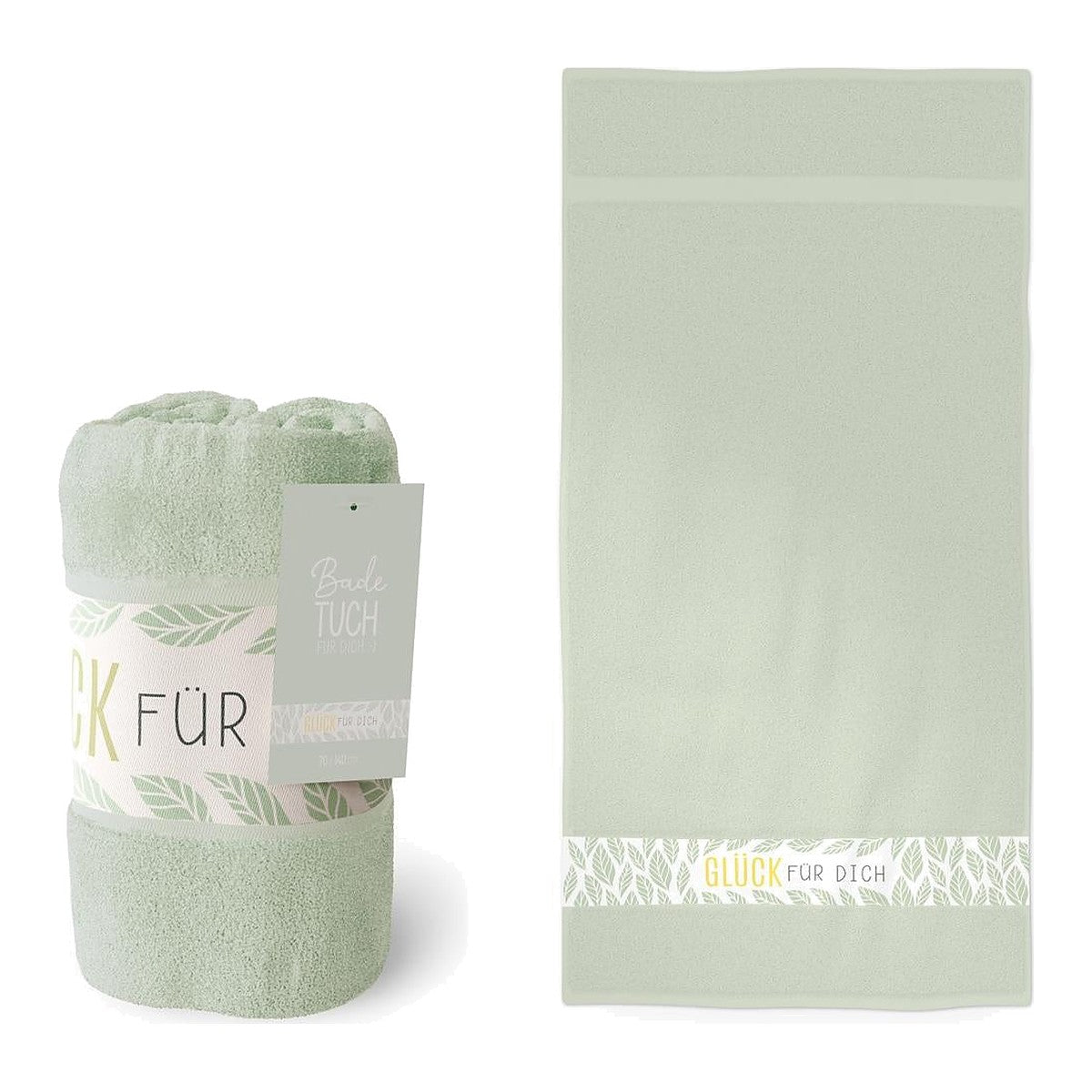 Badetuch 70x140 Blatt – Badetuch von la vida