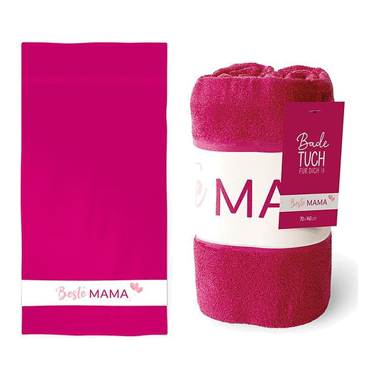 Badetuch 70x140 Beste Mama – Badetuch von la vida