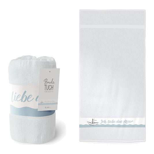 Badetuch 70x140 Liebe Meer – Badetuch von la vida