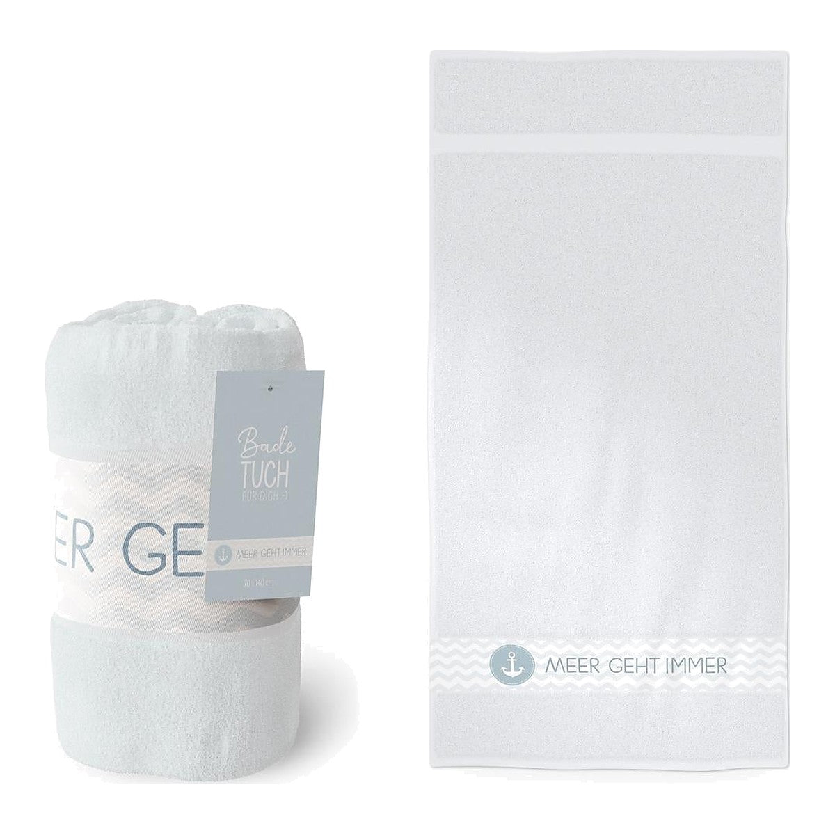 Badetuch 70x140 Meer immer – Badetuch von la vida